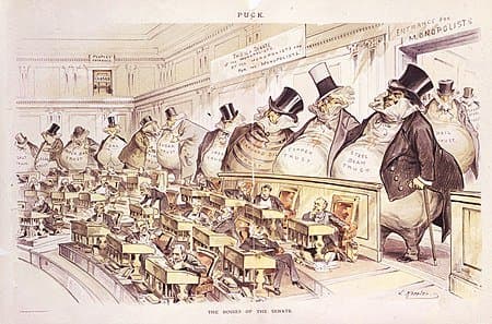 "The Bosses of the Senate", an 1889 political cartoon by Joseph Keppler
