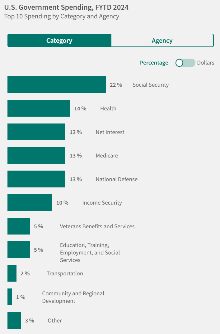 미국 정부 지출, fiscal data