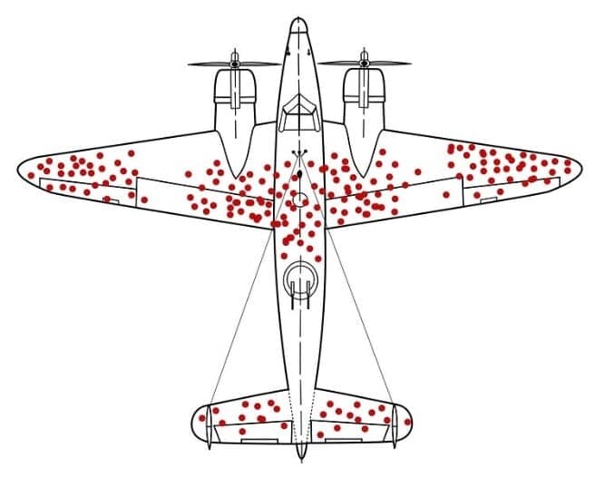 총격을 받고도 무사 귀환한 전투기
